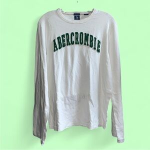 White Long Sleeve Abercrombie Shirt